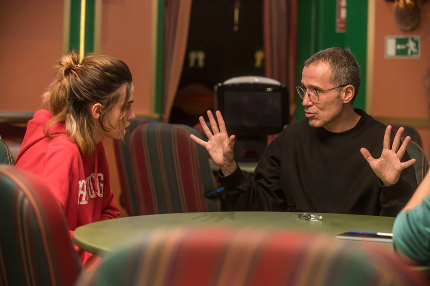 Lino Escalera y Ioana Bugarin en hamburgo (Rodaje)