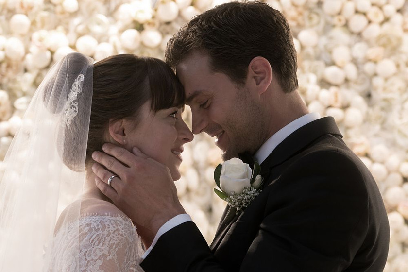 Jamie Dornan y Dakota Johnson en Cincuenta sombras liberadas