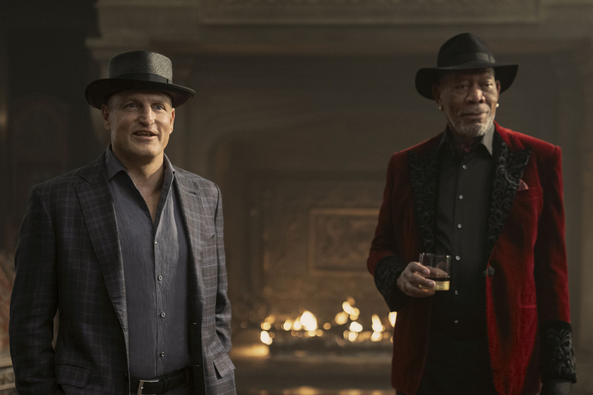 Woody Harrelson y Morgan Freeman en Ahora me ves. Ahora no