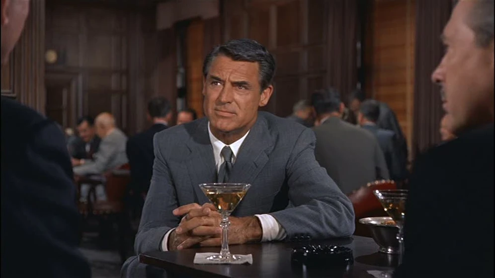 Cary Grant en Con la muerte en los talones