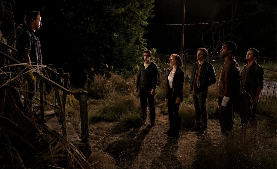 James Ransone, James McAvoy, Bill Hader, Jessica Chastain, Isaiah Mustafa y Jay Ryan en it-capitulo-2