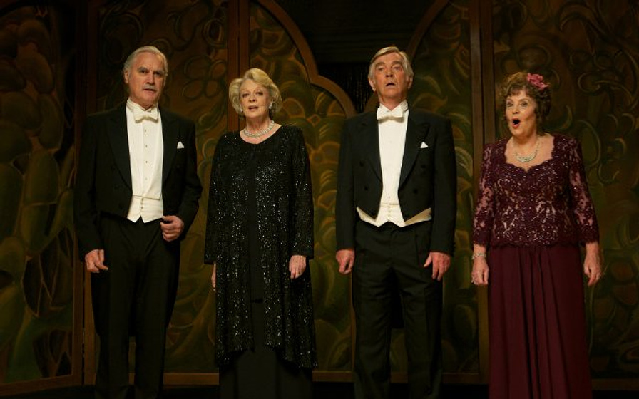 Maggie Smith, Billy Connolly, Tom Courtenay y Pauline Collins en El Cuarteto