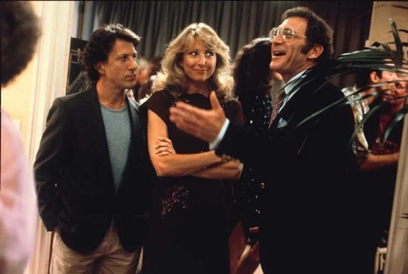 Sydney Pollack, Dustin Hoffman y Jessica Lange en Tootsie