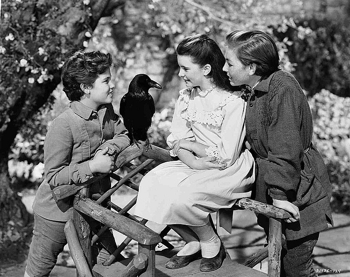 Margaret O'Brien, Dean Stockwell y Brian Roper en El Jardín Secreto