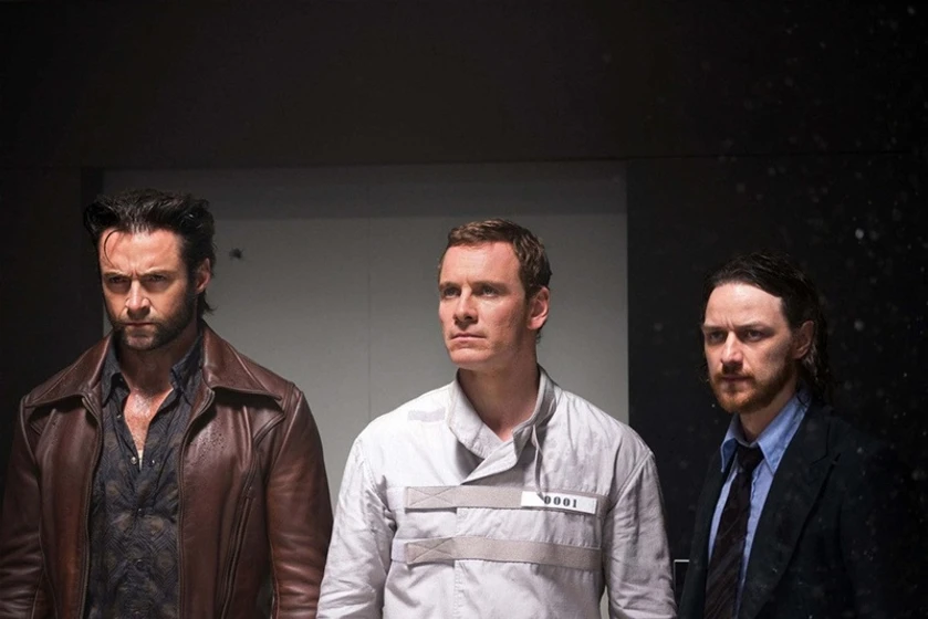 Hugh Jackman, James McAvoy y Michael Fassbender en x-men-dias-del-futuro-pasado