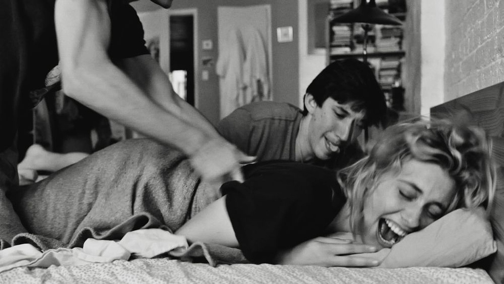 Greta Gerwig y Adam Driver en Frances Ha