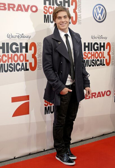 Zac Efron en High School Musical 3. Fin de Curso (Premiere en Munich. Octubre 2008)