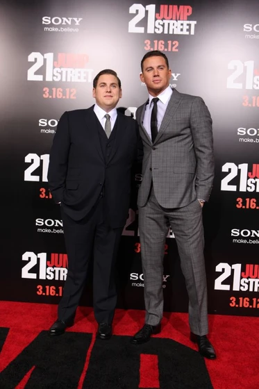 Channing Tatum y Jonah Hill en infiltrados-en-clase (Premiere en Los Angeles. Marzo 2012)