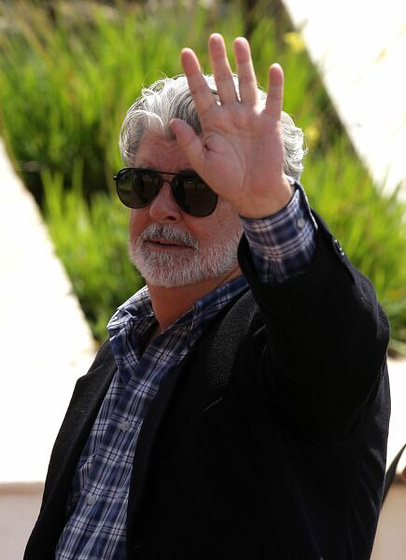 George Lucas en Indiana Jones y el Reino de la Calavera de Cristal (Photocall en Cannes. Mayo 2008)