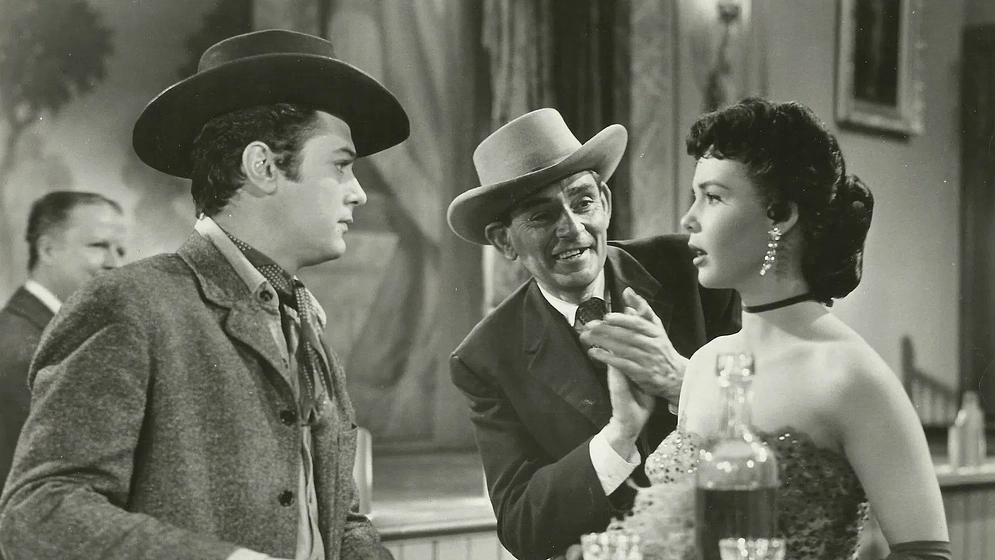 Tony Curtis y Colleen Miller en Aquellos Duros Años