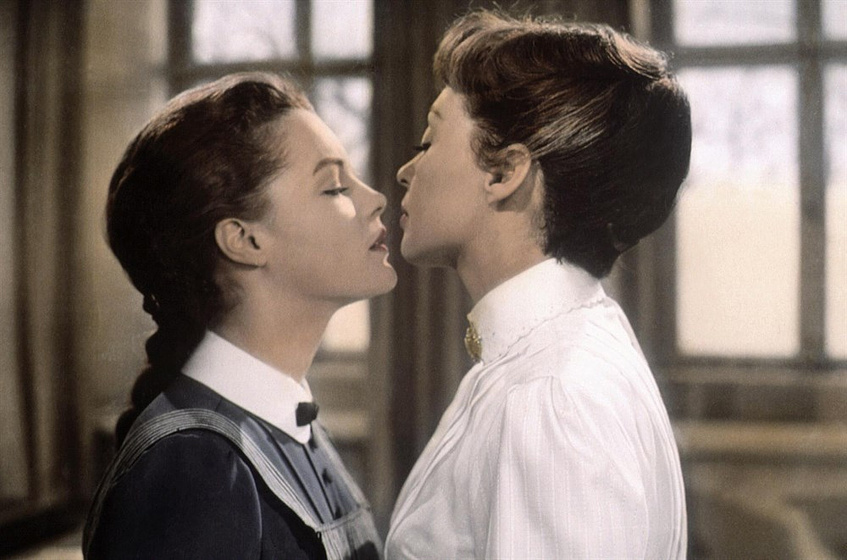 Lilli Palmer y Romy Schneider en Corrupción en el Internado