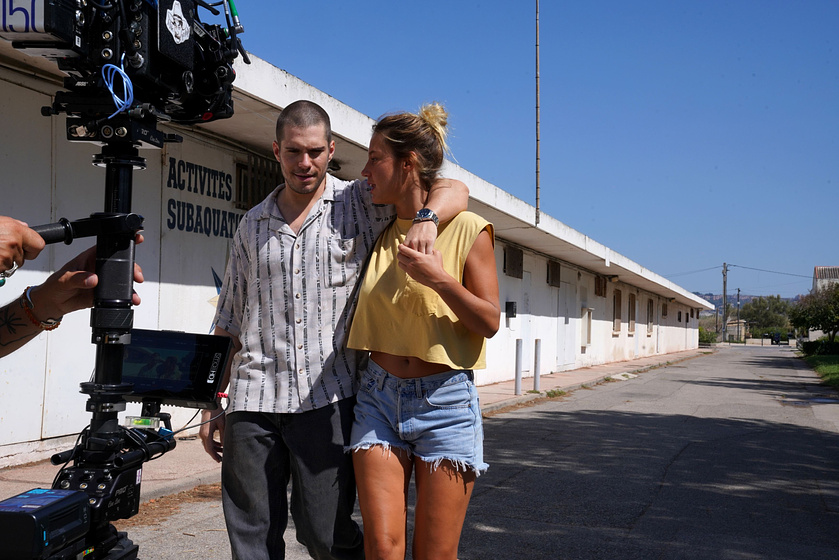 Adèle Exarchopoulos y François Civil en Corazones Rotos (Rodaje)