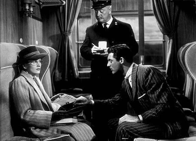 Cary Grant y Joan Fontaine en Sospecha