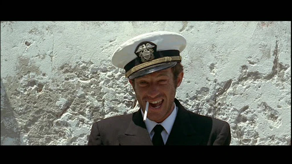 Jean-Paul Belmondo en pierrot-el-loco