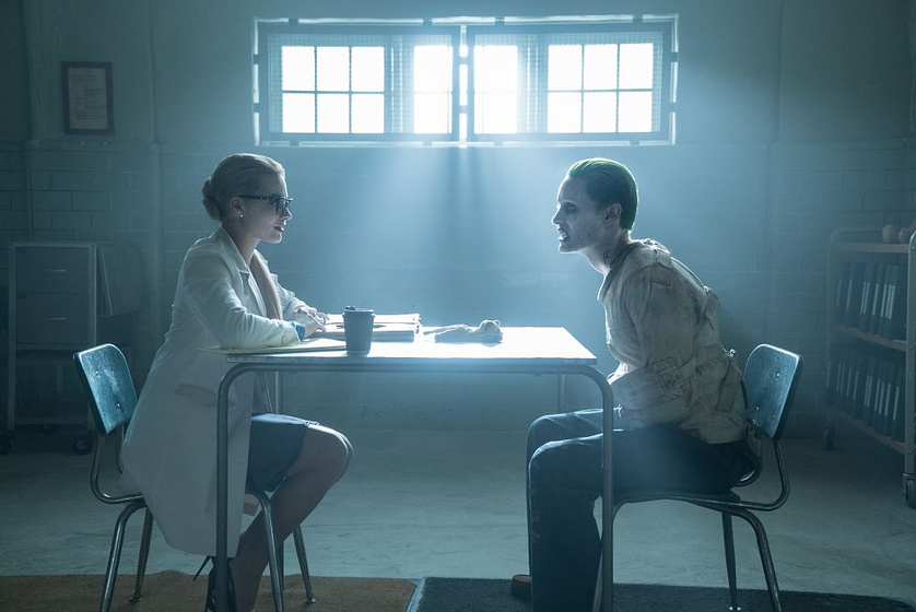 Jared Leto y Margot Robbie en Escuadrón suicida