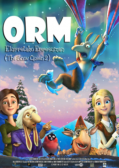 Imagen de Orm en el Reino de las nieves (Cartel euskera)