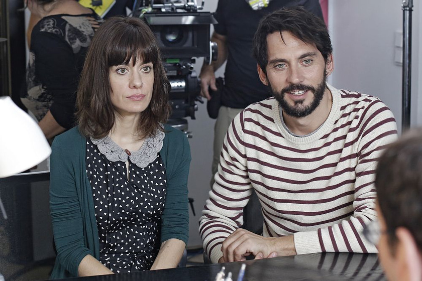 Alexandra Jiménez y Paco León en Embarazados (Rodaje)