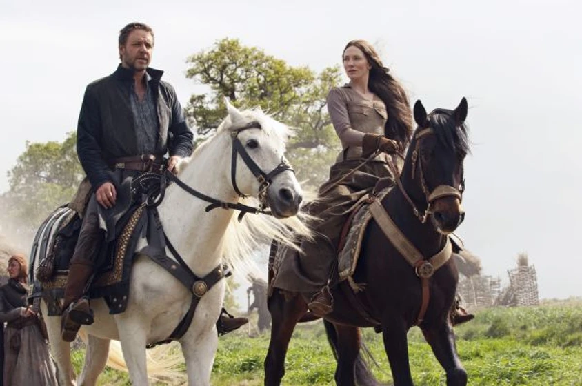 Cate Blanchett y Russell Crowe en Robin Hood