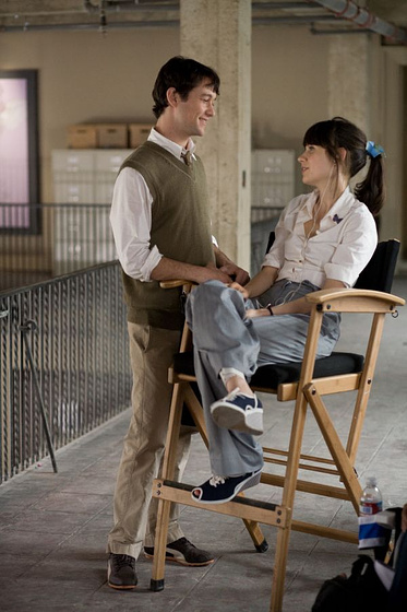 Joseph Gordon-Levitt y Zooey Deschanel en 500 Días Juntos