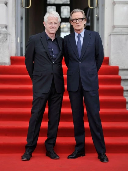 Richard Curtis y Bill Nighy en Una Cuestión de Tiempo (Photocall en Londres. Octubre 2013)