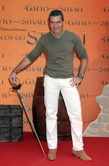 Antonio Banderas en el-gato-con-botas-2011 (Premiere en Italia. Noviembre 2011)