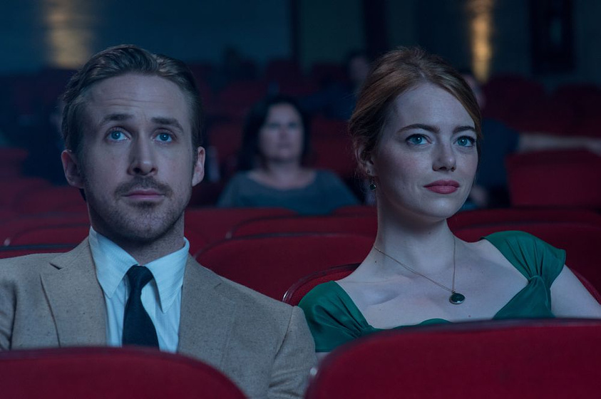Ryan Gosling y Emma Stone en La Ciudad de las Estrellas. La La Land