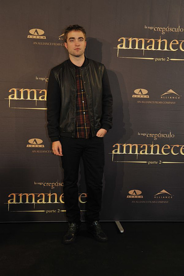 Robert Pattinson en La Saga Crepúsculo: Amanecer - Parte 2 (Photocall en Madrid. Noviembre 2012)