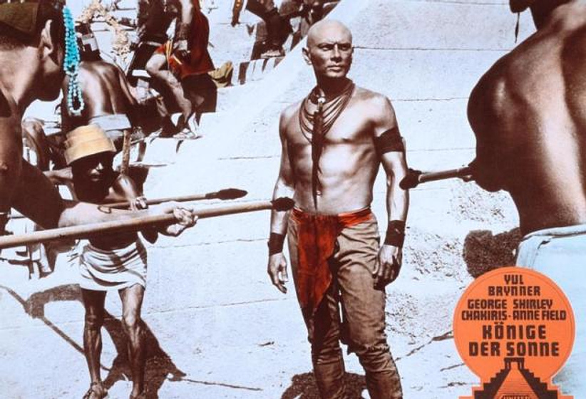 Yul Brynner en Los Reyes del Sol (Fotograma alemán)