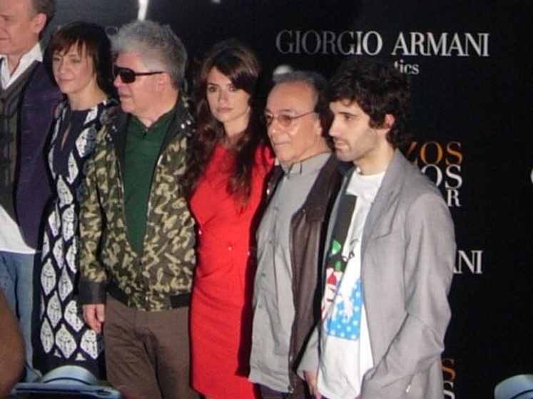 Penélope Cruz, Pedro Almodóvar, José Luis Gómez, Lluís Homar y Blanca Portillo en Los Abrazos Rotos (Rueda de prensa en Madrid. Marzo 2009)