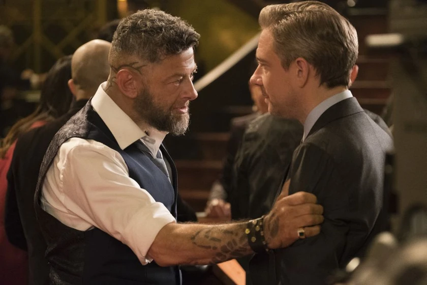Andy Serkis y Martin Freeman en black-panther