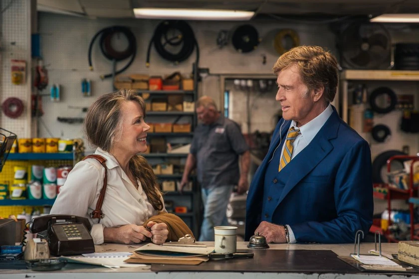 Sissy Spacek y Robert Redford en the-old-man-the-gun