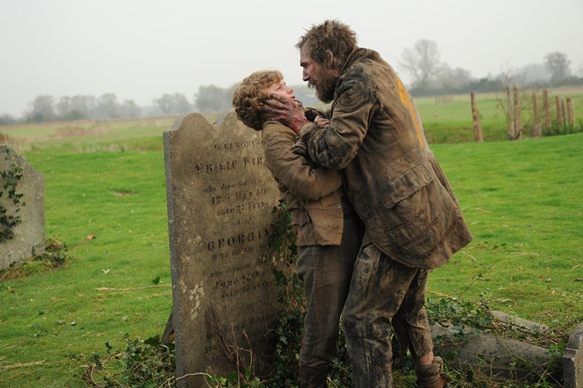 Ralph Fiennes y Toby Irvine en Grandes Esperanzas