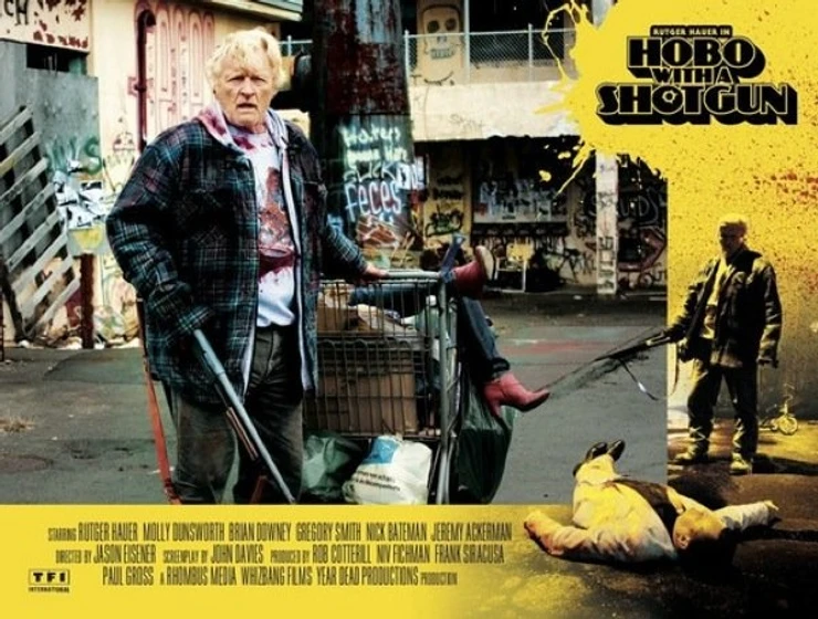 Rutger Hauer en hobo-with-a-shotgun (Fotograma)