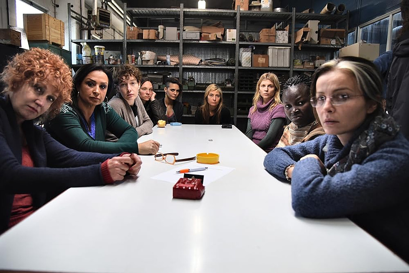 Clémence Poésy, Sabine Timoteo, Cristiana Capotondi, Violante Placido, Maria Nazionale, Balkissa Souley Maiga y Fiorella Mannoia en 7 Minutos