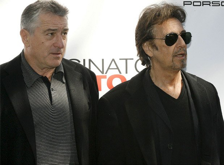 Robert De Niro y Al Pacino en Asesinato justo (Presentación Asesinato Justo en Madrid (13-09-08))