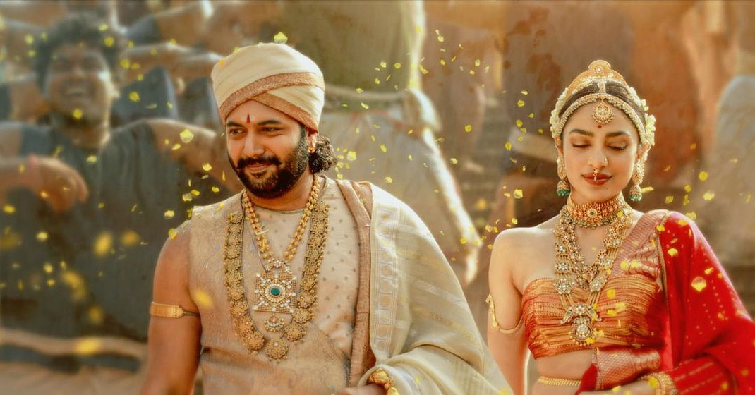 Sobhita Dhulipala y Ravi Mohan en ponniyin-selvan-part-i