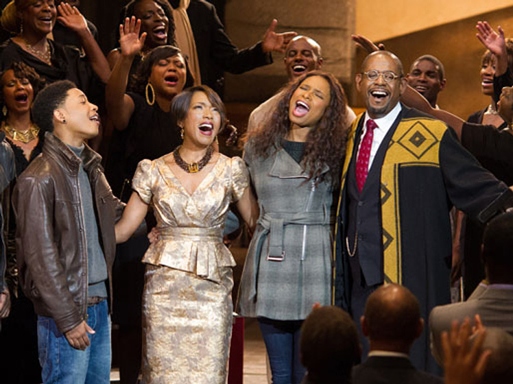 Angela Bassett, Forest Whitaker, Jennifer Hudson y Jacob Latimore en Black Nativity