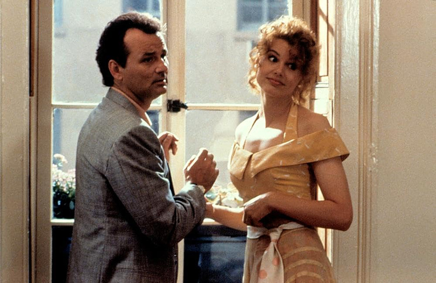 Bill Murray y Geena Davis en con-la-poli-en-los-talones-1990
